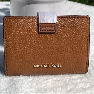 Michael Kors Tab Leather Card Case